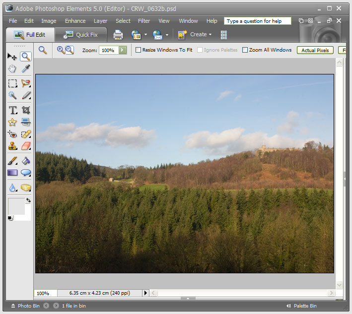 Photoshop Elements 5 on trial