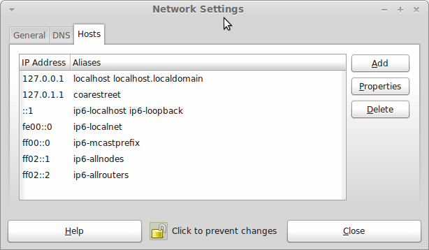 Network Settings on Linux Mint 11